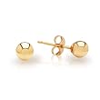 Duragold 14k Yellow Gold 4mm Ball Stud Earrings