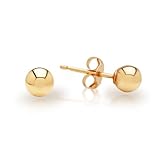 14k White Gold 4mm Ball Stud Earrings