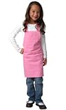 Girls Pink Denim Chef Apron for Children Age 3 up