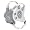 Silver/White/White