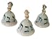 ArtisanStreet's Judaica Shabbat Bride Bell With Hebrew Inscriptions. Fully Functional. Knob On Top Features Shabbat Bride. Hand Built Stoneware. Limited Edition.