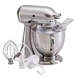 KitchenAid KSM152PSNK Custom Metallic Series 5-Quart Mixer, Brushed Nickel