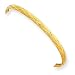 14k 3mm Diamond Cut and Satin Flexible Baby Bangle