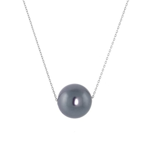 Karat Platinum Grey Shell Pearl Pendant, 18
