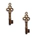 Vintaj Natural Brass Double Sided Key Charm 24mm (2)