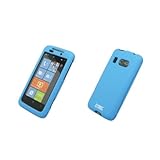 EMPIRE Light Blue Rubberized Snap-On Cover Case for HTC Surround