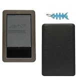 Smoke Silicone Skin Case Cover + LCD Screen Protector + Light Blue Fishbone Style Keychain for the Nook, Barnes and Nobles Electronic eBook Reader