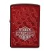 Zippo Lighter Harley-davidson Barbed Wire Facade Candy Apple Red