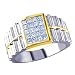 1.00 Carat F/VS1 Princess Certified Diamond Wedding Ring in 18ct Solid Yellow/White Gold