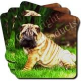 SHAR-PEI PUPPY DOG Set of 4 Coasters