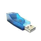 USB 2.0 Ethernet 10/100 Network LAN RJ45 Adapter (Blue)