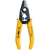 Jonard JIC-375 Three Hole Fiber Optic Stripper with TPR Handle, 6" Length