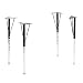 ~:~ HON COMPANY ~:~ Adjustable Tapered Steel Legs, 20 High, Black Upper/Chrome Lower