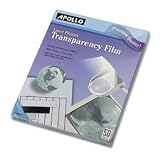 Laser Printer Transparency Film, 50 Sheets/box