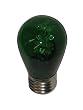 2 Watt 120 Volt S14 LED Light bulbs Outdoor GREEN