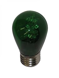 2 Watt 120 Volt S14 LED Light bulbs Outdoor GREEN