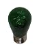 2 Watt 120 Volt S14 LED Light bulbs Outdoor GREEN