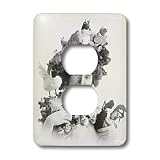 Taiche - Vintage Posters - Easter - Easter Bonnet - easter, woman, hat, chicks, flowers, bonnet, vintage - Light Switch Covers - 2 plug outlet cover