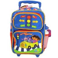 Dora the Explorer and Boots in Car Rolling Backpack Luggage by GDC