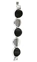 schmuck-art Armband LuxuryLine Cosma silver/black 22796