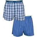 Calvin Klein 2er Pack Boxer Short Lark Plaid Blue LGW blau