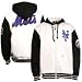 New York Mets White Full Zip Hoody Fleece Jacket