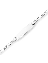 Kids Fancy 14K Gold ID Figaro Bracelet