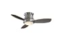 Minka-Aire F518-BN 44-inch Concept II Flush Mount Ceiling Fan, Brushed Nickel with Silver Blades
