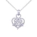 Rhodium Plated Sterling Silver