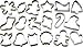 Wilton Metal Cookie Cutter Set of 18