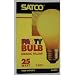 Satco 06093 S6093 25W A19 130V CER YLW Standard Solid Ceramic Colored Light Bulb