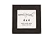 Rustic and Refined Design 4x4 Solid Wood Made in USA Picture Frame with 1 Inch Border (Gallery Collection) - Black