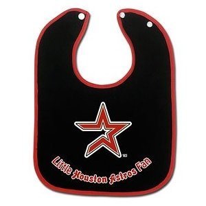 Caseys Distributing 9960601167 Houston Astros Two-Toned Snap Baby Bib