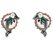 Miami Dolphins Studded Earrings
