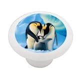 Artic Penguins Decorative High Gloss Ceramic Drawer Knob