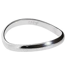 31prZ5wGrrL._SL500_AA280_ Kooqi Silver Mens Thumb Ring: Curved, Simple And V Stylish