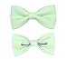 Boys Mint Green Clip On Cotton Bow Tie