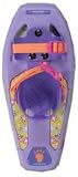 Little Bear Cub Snow Shoes for Kids - PURPLE SNOWFLAKE PRINT - 14"
