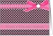 pink boldog születésnapot kívánok hungarian happy birthday card polka dots ribbon bow Card