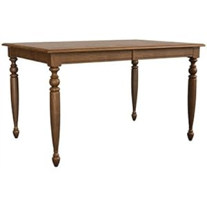 Color Cuisine Rectangular Leg Counter Table With 36