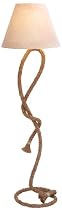 Big Sale Metal Rope Pier Floor Lamp Unique by Benzara