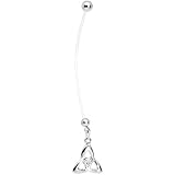 Trinity Celtic Knot Pregnant Belly Ring