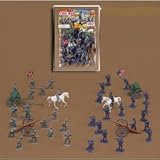 50 Piece CIVIL WAR Army Men 1/35th Figures Toy Soldiers Playset