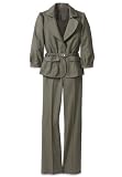 Elastic Belt Pantsuit