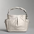 Coach Leather Parker Hobo Shoulder Bag Purse 13412 White