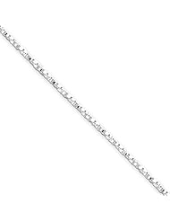 1.35mm, Sterling Silver, Twisted Box Chain, 16 inch