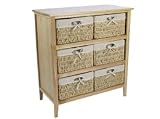Henley Range 6 Drawer Natural Cabinet