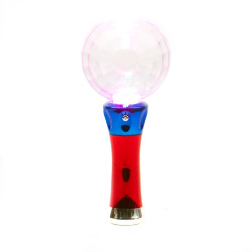 Prism Globe Multicolor LED Flashing Wand, Amazing disco-ball light effects!