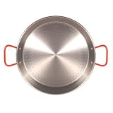 13 Inch Traditional Steel Paella Pan by La Tienda by Garcima