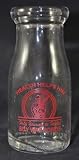 Antique Reproduction War Bonds Soldier 1 2 Pint Glass Milk Bottle